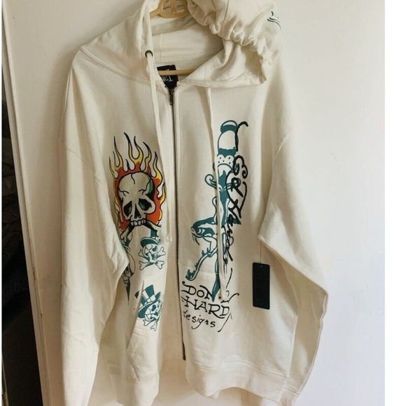 Ed Hardy zip up hoodie